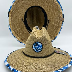 SOMBRERO PAJA FINA MAR Y PALMERAS