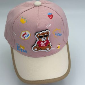 GORRITA KIDS APLIQUE OSITO COLOR ROSA