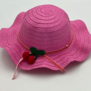 SOMBRERO PARA NIÑAS DE 5 A 9 AÑOS- FUCSIA