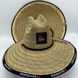 SOMBRERO QUICKSILVER BORDE ROJO - NEGRO