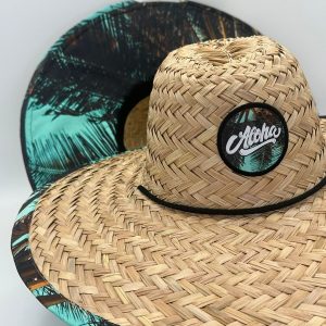 SOMBRERO ALOHA PALMERAS FORRADO
