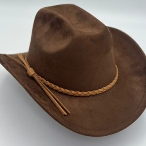 SOMBRERO GANADERO CAFÉ CON CORREA