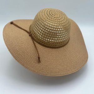 SOMBRERO ALA ANCHA COLOR NUDE