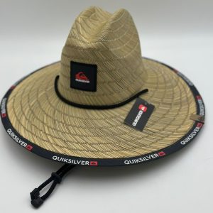 SOMBRERO QUICKSILVER BORDE NEGRO ROJO