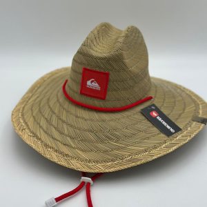 SOMBRERO PAJA FINA QUICKSILVER ROJO CLÁSICO