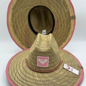 SOMBRERO PAJA FINA ROXY PALO DE ROSA