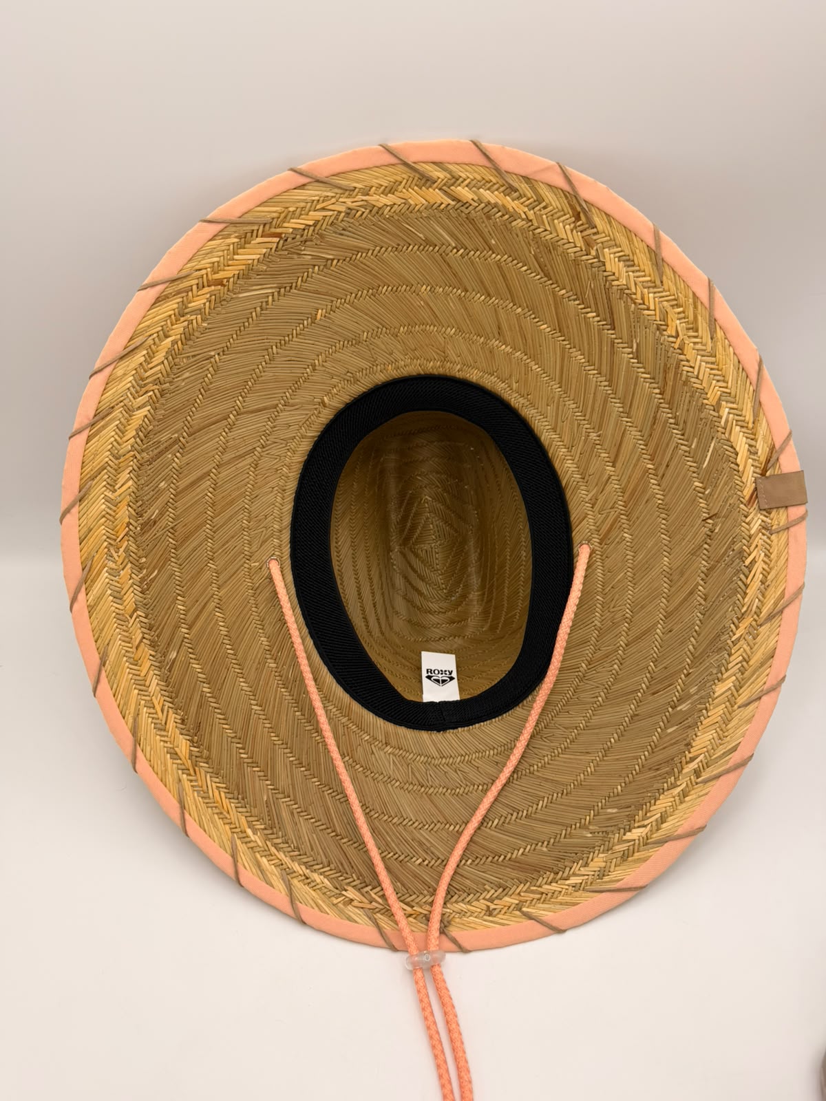 SOMBRERO PAJA FINA ROXY BORDE TEJIDO - Imagen 2