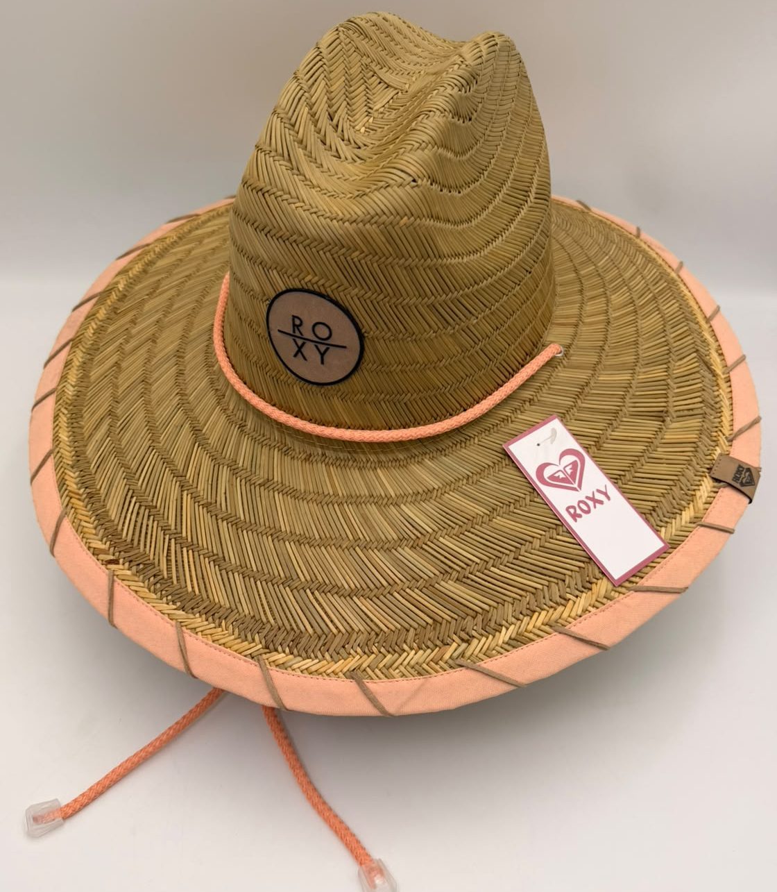 SOMBRERO PAJA FINA ROXY BORDE TEJIDO